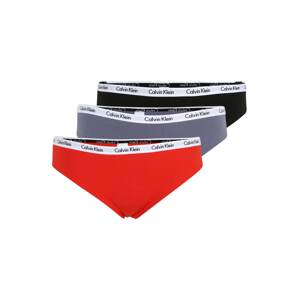 Calvin Klein Underwear Plus Tanga stříbrně šedá / ohnivá červená / černá / bílá
