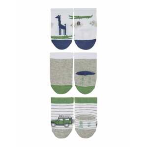 STERNTALER Ponožky  šedá / bílá / tmavě modrá