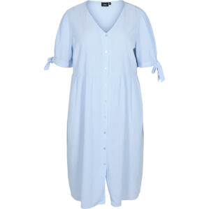 Zizzi Košilové šaty 'XGILA'  chladná modrá / pastelová modrá