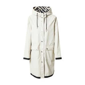 RINO & PELLE Přechodný kabát  černá / bílá / přírodní bílá