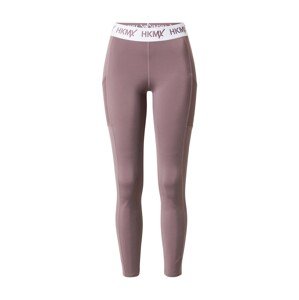 HKMX Sportovní kalhoty  bledě fialová / bílá