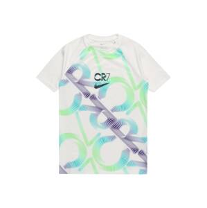 NIKE Funkční tričko 'CR7'  bílá / světle zelená / lilek / tyrkysová