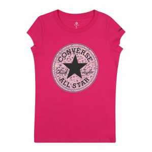 CONVERSE Tričko 'LEOPARD REMIX'  pink / černá / světle růžová / broskvová