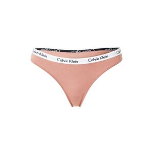 Calvin Klein Underwear Tanga 'Carousel'  bílá / černá / lososová