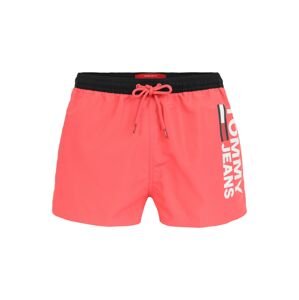 Tommy Hilfiger Underwear Plavecké šortky  noční modrá / bílá / svítivě růžová / ohnivá červená