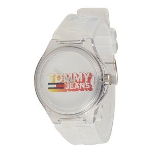 Tommy Jeans Analogové hodinky  červená / stříbrná / průhledná / bílá