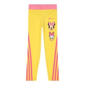 ADIDAS SPORTSWEAR Sportovní kalhoty  žlutá / pink / černá / bílá