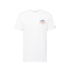 Tommy Jeans Tričko námořnická modř / oranžová / bílá