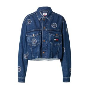 Tommy Jeans Přechodná bunda námořnická modř / modrá džínovina / pastelově žlutá / červená / bílá