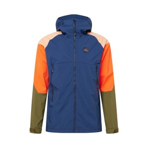Maloja Outdoorová bunda 'Ischi'  modrá / khaki / oranžová / světle růžová