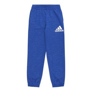 ADIDAS SPORTSWEAR Sportovní kalhoty modrý melír / bílá