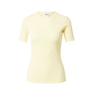 ADIDAS PERFORMANCE Funkční tričko  pastelově žlutá / bílá