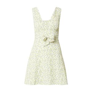 Daisy Street Letní šaty  limone / zelená / bílá
