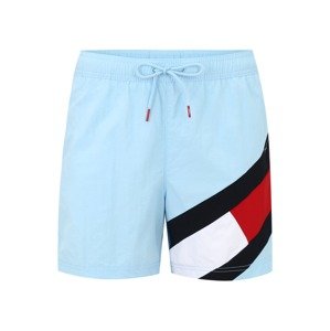 Tommy Hilfiger Underwear Plavecké šortky  pastelová modrá / červená / černá / bílá