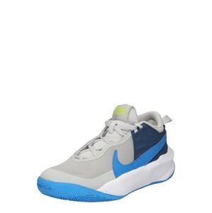 NIKE Sportovní boty ' Team Hustle D 10'  modrá / tmavě modrá / žlutá / šedá