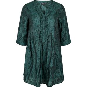 Zizzi Košilové šaty 'Amina'  smaragdová