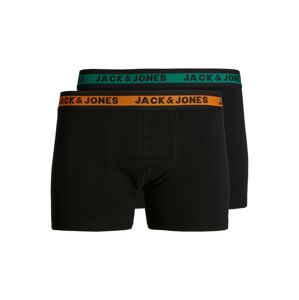 JACK & JONES Boxerky 'JOSH'  zelená / oranžová / černá