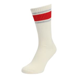 GANT Ponožky  šedá / jasně červená / offwhite