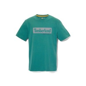TIMBERLAND Tričko  smaragdová / bílá