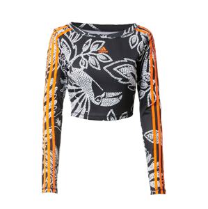 ADIDAS SPORTSWEAR Funkční tričko 'Rio' světle šedá / svítivě oranžová / černá