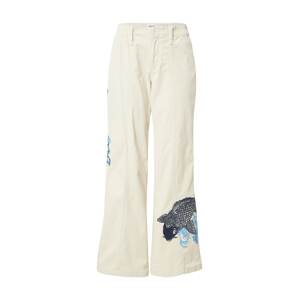 BDG Urban Outfitters Kalhoty krémová / námořnická modř / světlemodrá
