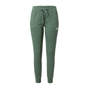 ADIDAS SPORTSWEAR Sportovní kalhoty trávově zelená / bílá