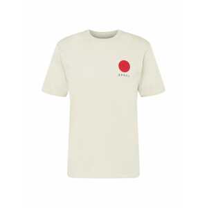 EDWIN Tričko 'JAPANESE SUN'  kámen / červená / černá
