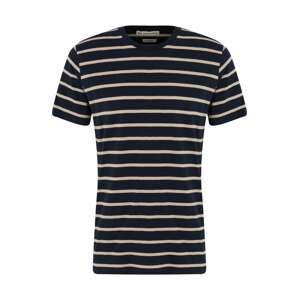 By Garment Makers Tričko 'Scott'  námořnická modř / bílá