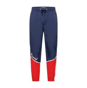Tommy Jeans Kalhoty námořnická modř / oranžově červená / bílá