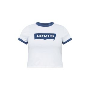 Levi's® Plus Tričko 'PL GRAPHIC MINI RINGER NEUTRALS' tmavě modrá / bílá