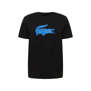 Lacoste Sport Tričko  azurová modrá / černá
