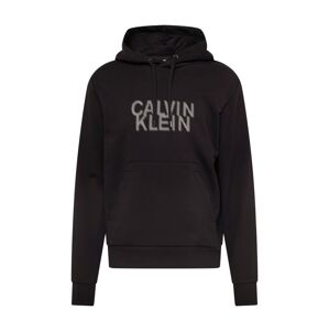 Calvin Klein Mikina světle šedá / černá