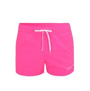 Champion Authentic Athletic Apparel Plavecké šortky  svítivě růžová / bílá