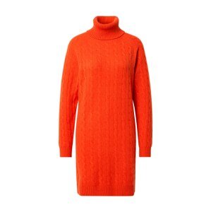 Polo Ralph Lauren Úpletové šaty  tmavě oranžová