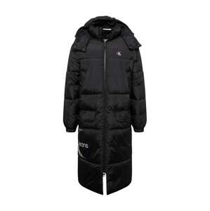 Calvin Klein Jeans Zimní kabát světle šedá / černá / bílá