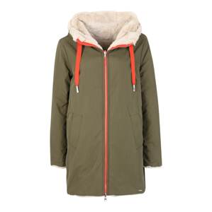 RINO & PELLE Zimní kabát  khaki / oranžová