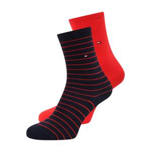 Tommy Hilfiger Underwear Ponožky  červená / černá